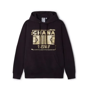 2022 WORLD CUP FUTBOL NATION HOODIE GHANA - BLACK