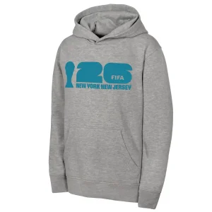 2026 WORLD CUP NEW YORK NEW JERSEY GREY HOODIE - UNISEX