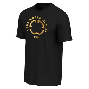 FIFA CLUB WORLD CUP 2025? GOLD EMBLEM BLACK T-SHIRT - UNISEX