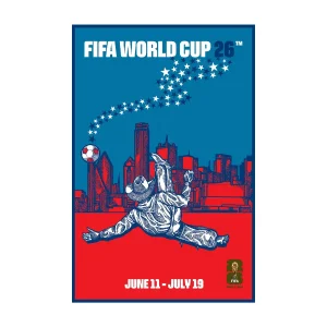 2026 WORLD CUP DALLAS HOST CITY POSTER